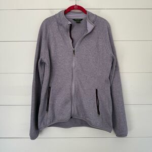 Eddie Bauer Women’s Extra Large Purple Full Zip Jacket Fleece